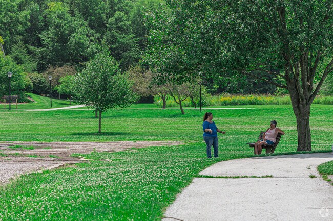 Jackson Morrow Park, in Kokomo, is a great place to catch up with friends.