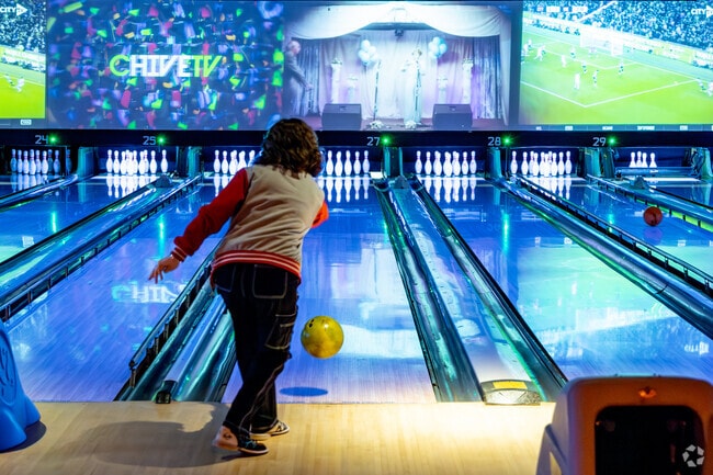 Work on your strikes or play in the arcade at Bowlero in Melville.