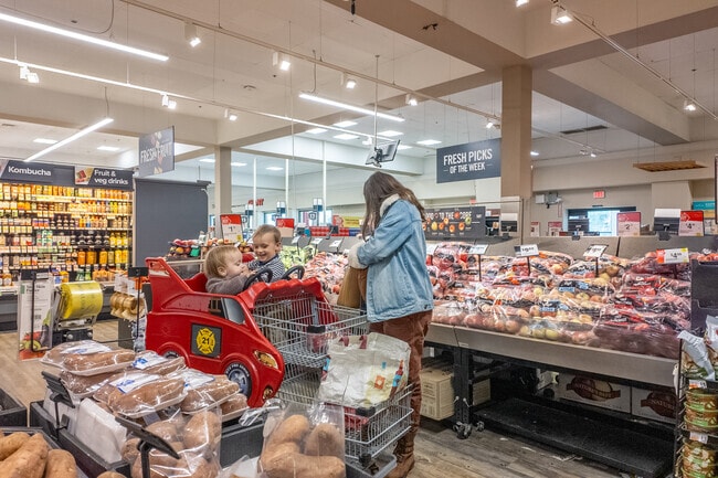 Villanova residents shop at the local Giant for daily essentials.