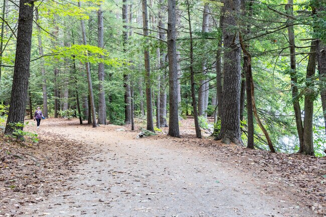 Mine Falls Park in North End Nashua has miles of hiking trails and a lake perfect for fishing.