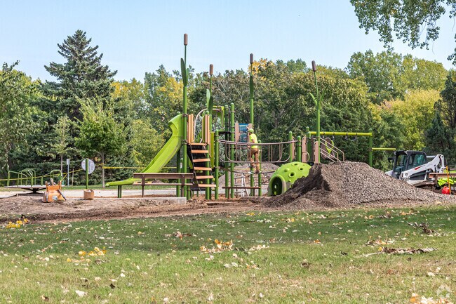 A new play structure is being installed at Keya Park.