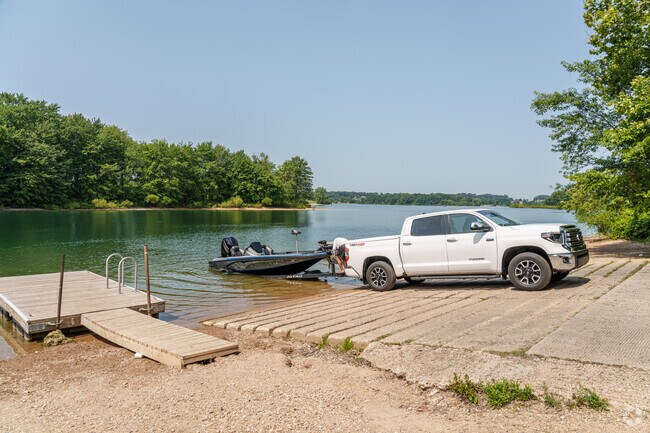 Boat ramps at Cordorus State Park provide boaters easy access to Lake Marburg.