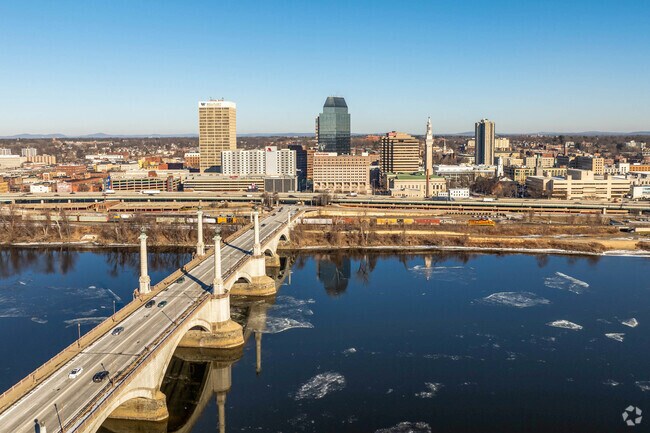 Downtown Springfield is a short drive across Memorial Bridge for West Springfield residents.