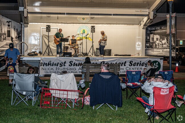 Spectators can bring their own chairs to the Summer Concert Series in Lindenhurst.