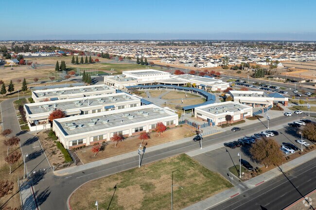 A view of Glacier Point Middle School in Fresno.