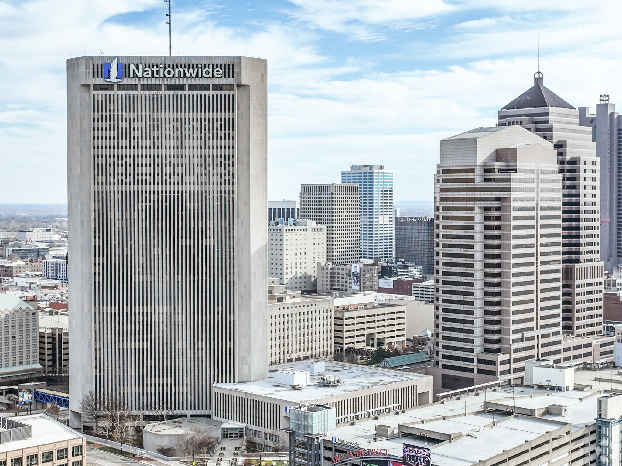 Downtown Columbus is just under an hour from Thompson.