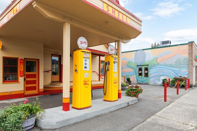 Olde Town has many historic landmarks giving the area a rustic feel in Issaquah.