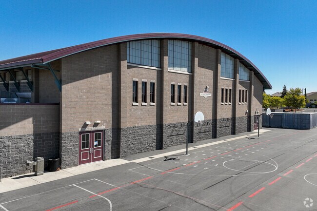 Barbara Chilton Middle School - Alternate View - Gymnasium Building DJI_0227