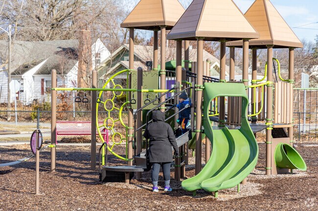 Once a school playground, Roosevelt Park is now a cherished neighborhood green space.