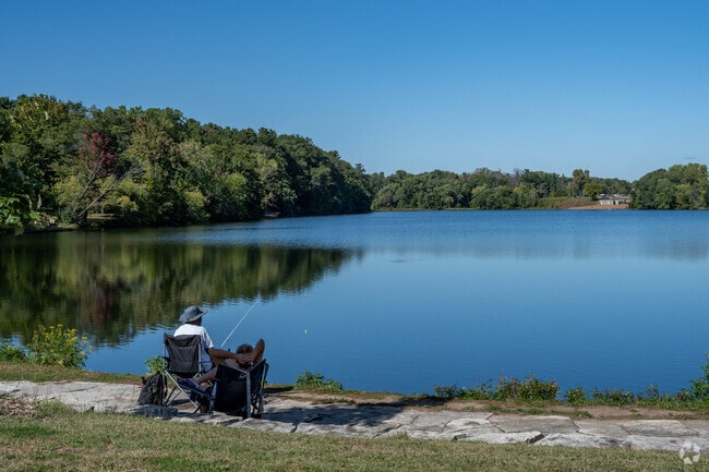 Residents enjoy fishing at Carson Park.