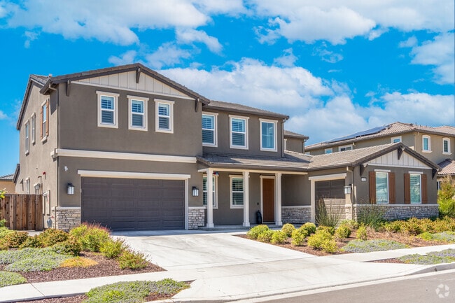 Large two-story homes can be seen in many neighborhoods throughout Brentwood, CA.