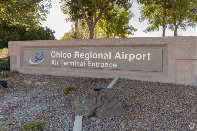 The Chico Airport is about 14 miles north of Durham.