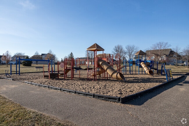 Cedar Isle Park's playground is designed for young children.