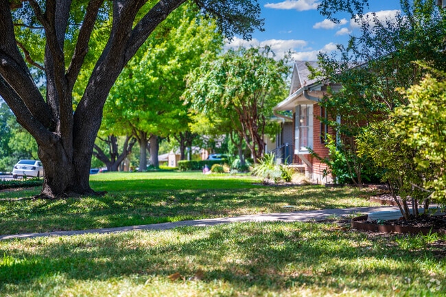 Tree covered homes in Richardson Heights keeps homes cool and protected.