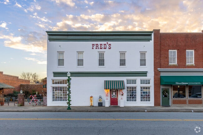 Indulge in mouthwatering dishes at Fred's Restaurant, a gem in Franklin's Historic Downtown.