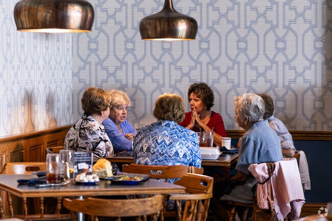 Friends gather for lunch at Briarpatch near Masonville.