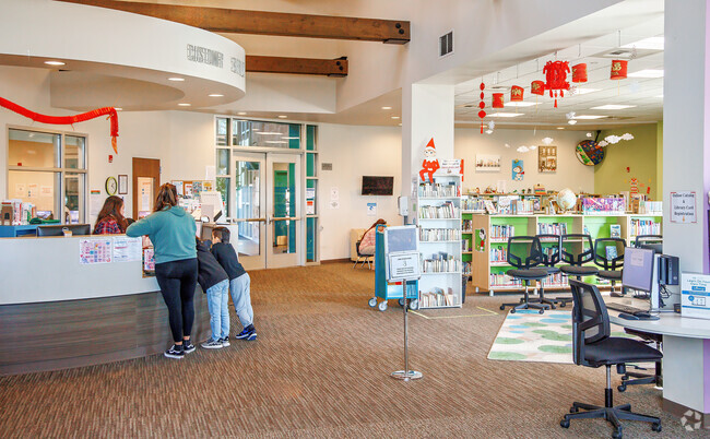 Grab a book at the Lathrop Public Library in the City of Lathrop.