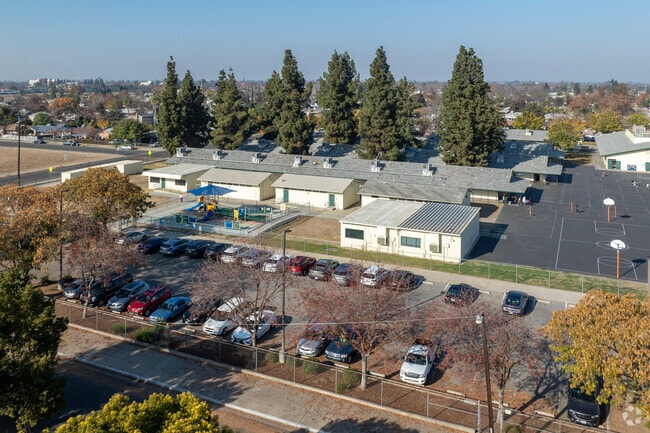 The campus of Lane Elementary School in Fresno.