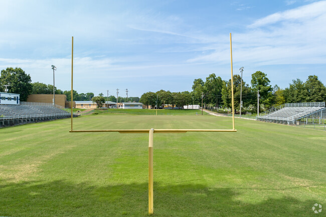 Cheer your team on at the football field at Olive Branch Middle School.