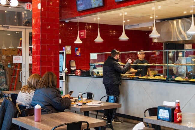 Pies n' Fries, open since 2015, serves kosher pizza and gelato in New Hempstead.