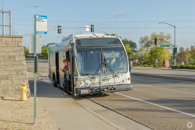 The bus system serving Empire Ranch Village connects residents with the rest of the region.