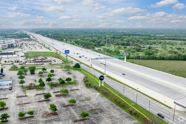 Interstate 45 is in close proximity to Nassau Bay, leading to Galveston and Houston.