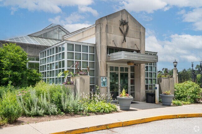 The Conservatory at Garfield Park hosts a variety of tropical plants.