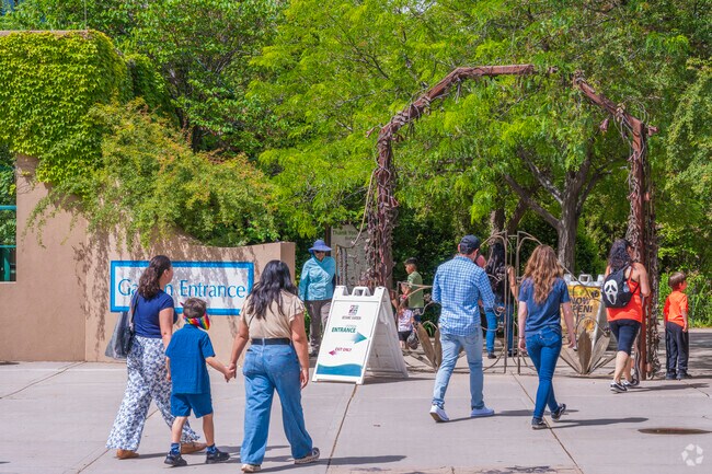 Families love the ABQ BioPark Botanic Garden in Huning Castle.