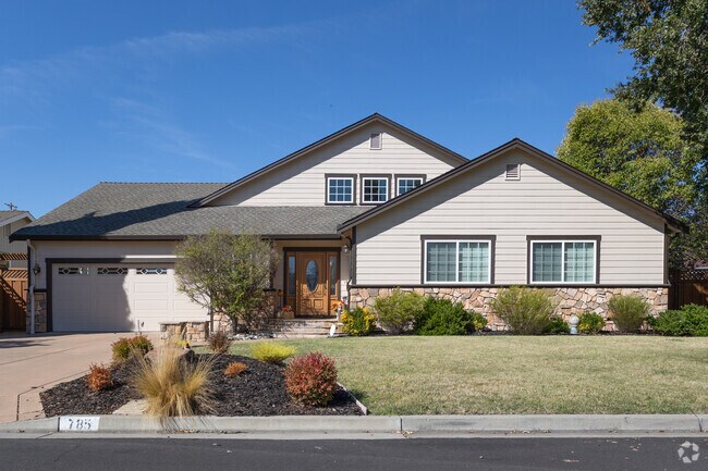 Many of the homes in Larkey Park have large, manicured lawns and gardens.