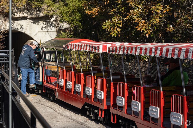 Emerson Zooline Railroad offers a narrated 20-minute ride through the St. Louis Zoo.