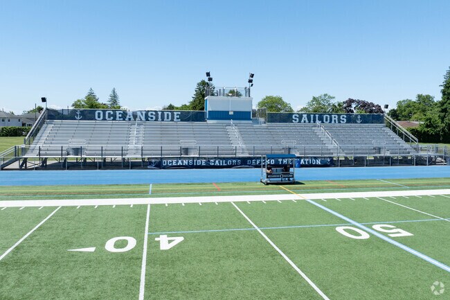 Football is a very popular sport at Oceanside High School.