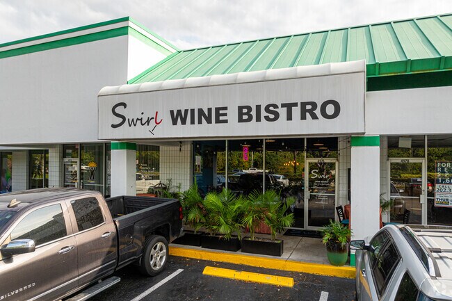Enjoy a fusion-inspired European and Caribbean dinner at Swirl Wine Bistro in Fair Gate.
