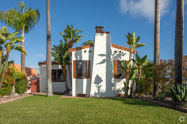 Spanish-inspired homes establish the vibe of San Diego's College West neighborhood.