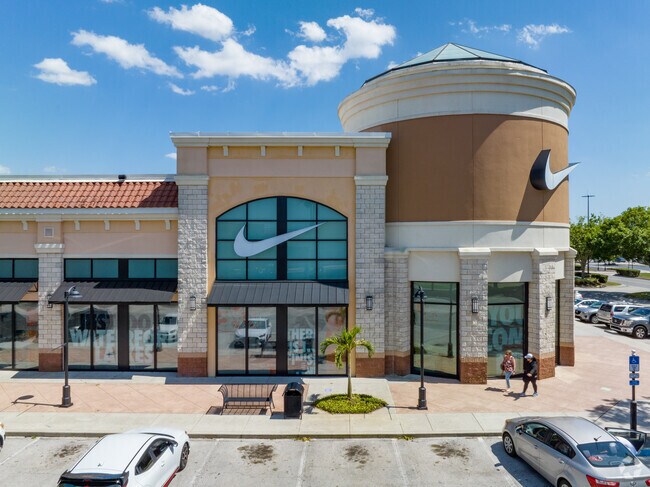 The Nike Factory Store is among the shops at Waterford Lakes Town Center.