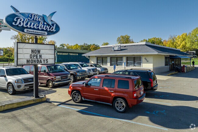 The Bluebird off of Bluffton Rd offers good food and community warmth.
