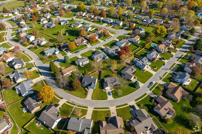 Many homes in Fort Wayne's Briargate neighborhood feature fenced in backyards.