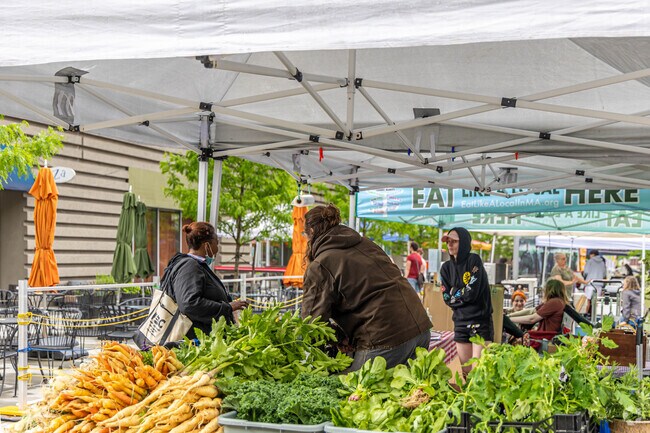Pick up your daily grocery needs at Kendall Square Farmers Market.