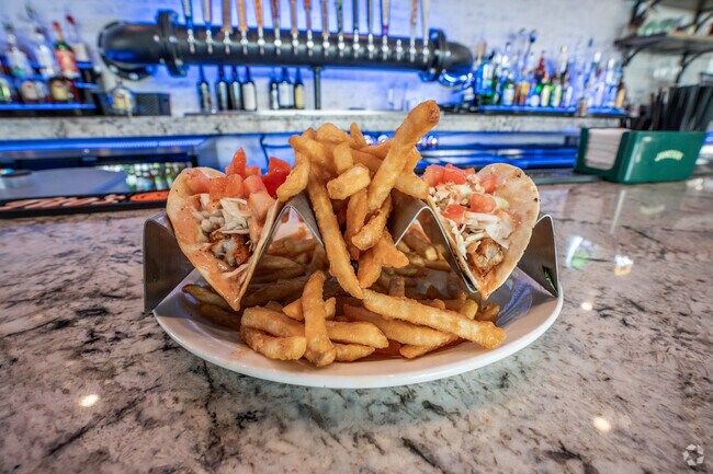Residents can find fresh, local seafood tacos at TaD's Louisiana Cooking in Youngsville, LA.