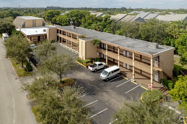 A view from above of Upper Room Christian Faith Center and Academy in Lauderhill, FL.