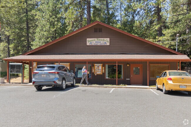 The Post Office seems to be the hub of activity in Forest Ranch.