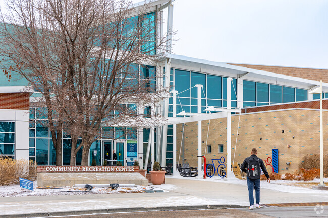 The Windsor Community Recreation Center near Severance has an indoor track, an aquatic center and a fitness room.