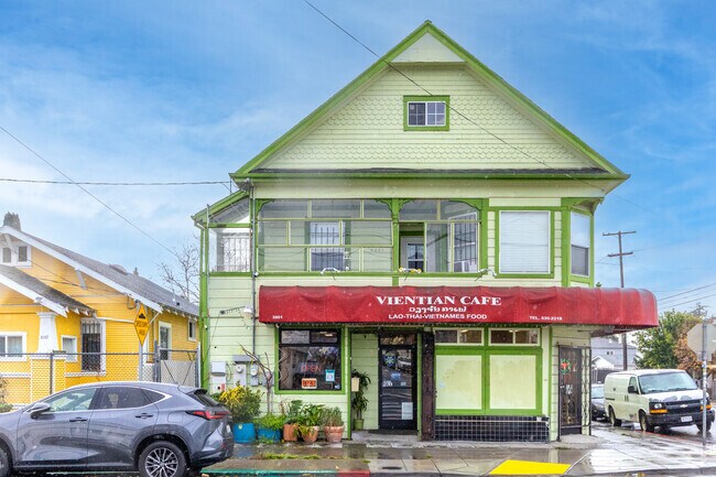 To Barlett/Upper Peralta’s east, 38th Avenue has great eateries like Vientian Café.