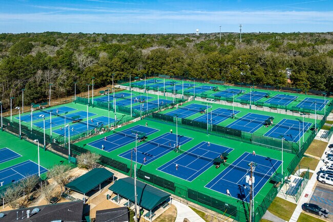 The Mobile Tennis Center, near Pine Grove, is the one of largest tennis facilities in the world.