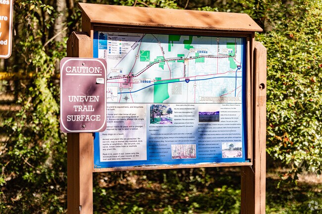 Locals hike the Baldwin-Jacksonville Rail Trail, beginning in Baldwin.