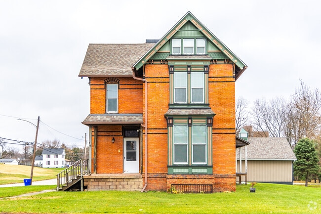 Kewanee features a number of historic red brick homes with unique design features.