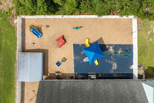 There are two play spaces where younger Wicomico Day School students can enjoy themselves.