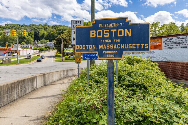 Boston is part of Elizabeth Township and can be found on the banks of the Youghiogheny River.