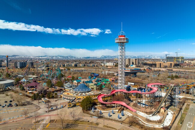 Elitch Gardens is a much loved amusement park in Auraria in the warmer months.