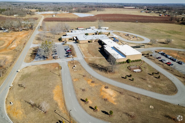 Aerial view of Cooley Springs-Fingerville Elementary School