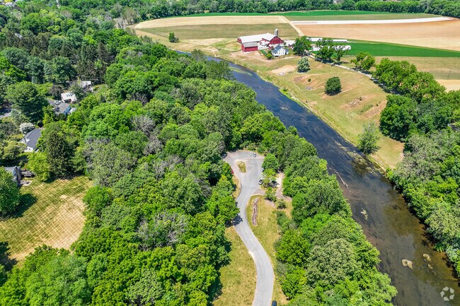 Residents get outdoors and go to the Perelman Park near Hornig, which is beautifully situated by the Conestoga River.